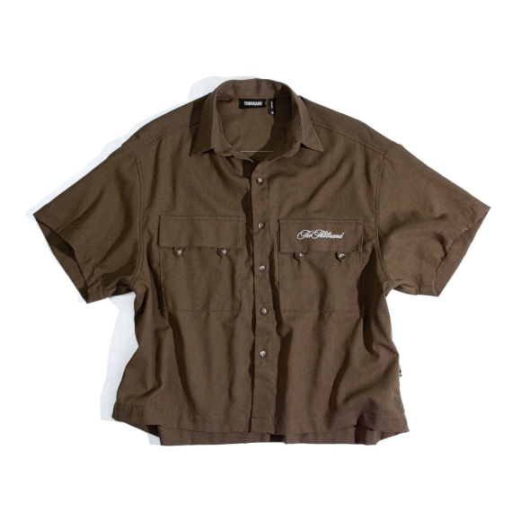 THBB CLASSIC LINEN SHIRTS - BROWN
