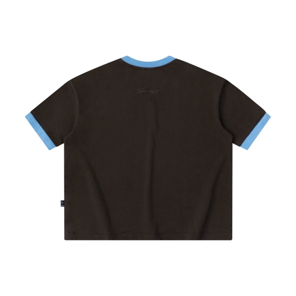 THBB 25’ FIT BODY TSHIRT - CHOCOLATExBABYBLUE
