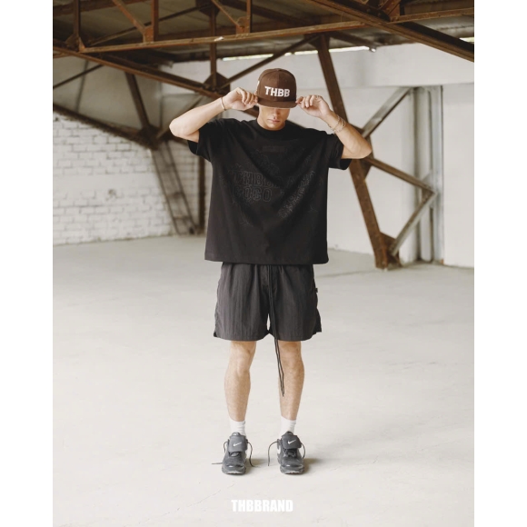 THBB PALM NOIR TSHIRT - BLACK
