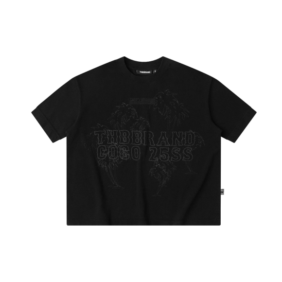 THBB PALM NOIR TSHIRT - BLACK