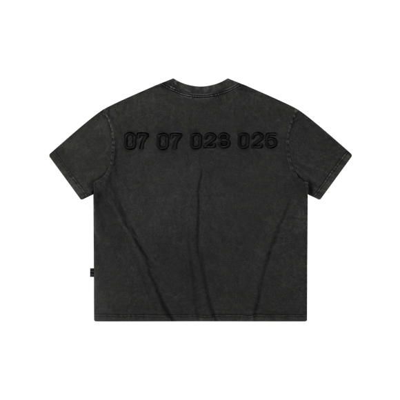 THBB BASIC WASHED  TSHIRT - BLACK