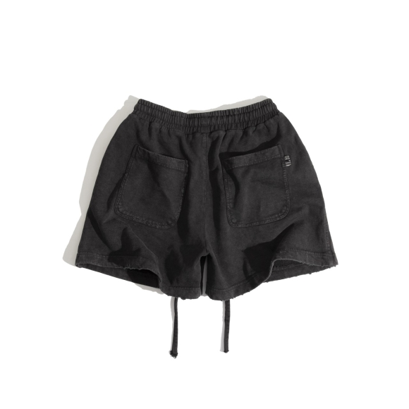 THBB WASHED SWEATSHORTS - BLACK