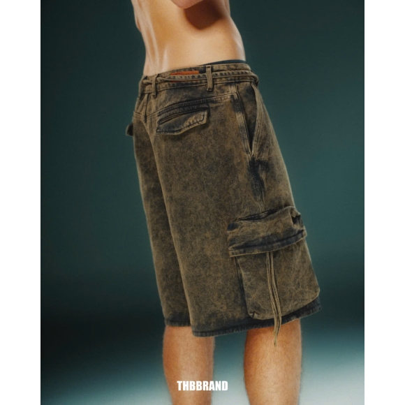 THBB TIMBER BAGGY SHORTS - BROWN WASHED