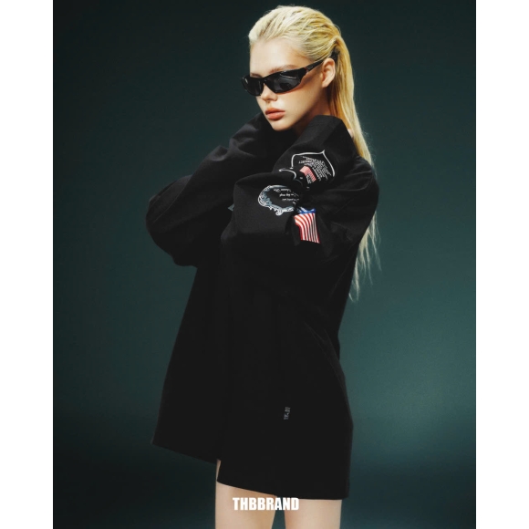 THBB LONG SLEEVE BADGE - BLACK