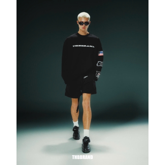 THBB LONG SLEEVE BADGE - BLACK