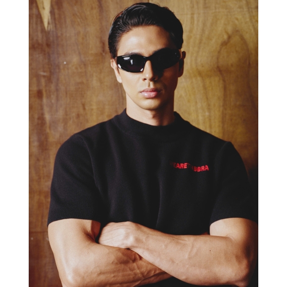 THBB BASIC KNIT TEE - BLACK