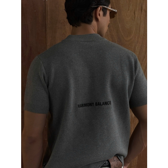 THBB BASIC KNIT TEE - PREMIUM GREY