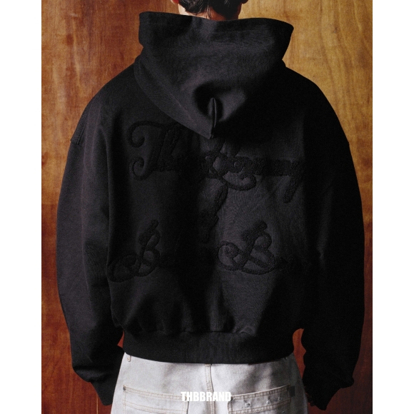 THBB BIGLOGO FLUFFY - BLACK