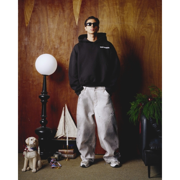 THBB BIGLOGO FLUFFY - BLACK