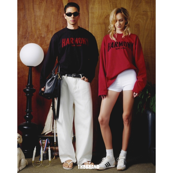 THBB HARMONY VELVET LONG SLEEVES - BLACK