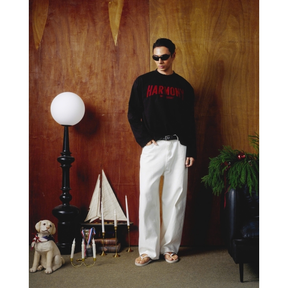 THBB HARMONY VELVET LONG SLEEVES - BLACK