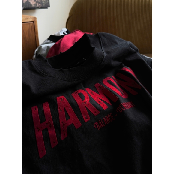 THBB HARMONY VELVET LONG SLEEVES - BLACK