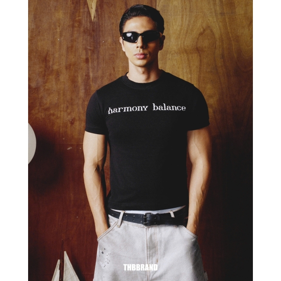 THBB BODY TSHIRT  HARMONY BALANCE - BLACK