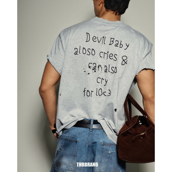 THBB TORNPOCKET DEVILBABY - PREMIUM GREY