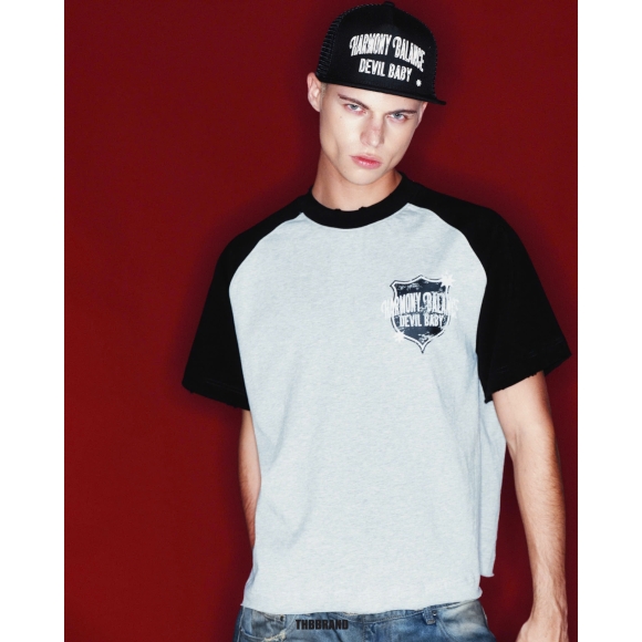 THBB BOXY RAGLAN HARMONY - BADGE - PREMIUM + BLACK