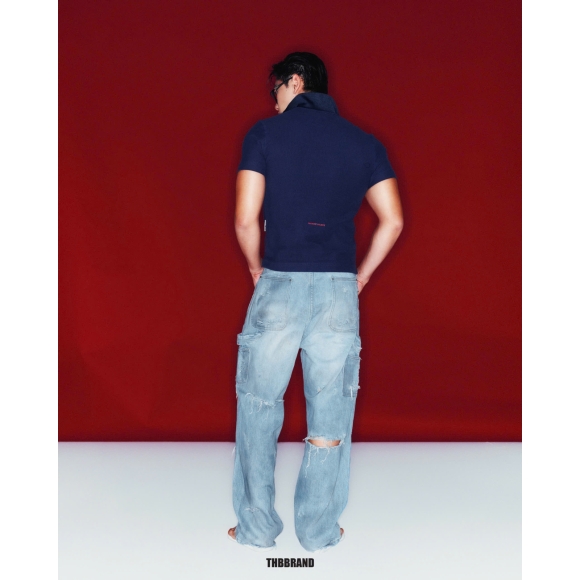  THBB POLO BODY FIT - NAVY BLUE