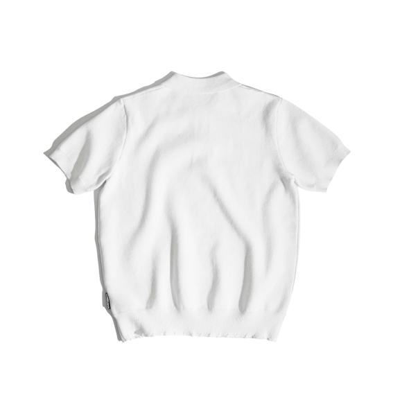 THBB KNIT POLO - WHITE
