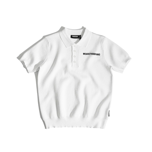 THBB KNIT POLO - WHITE