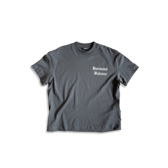 THBB BOXY HARMONY BALANCE BASIC TSHIRT - CEMENT GREY