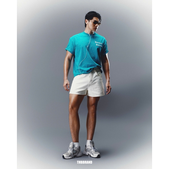 THBB BOXY HARMONY BALANCE BASIC TSHIRT - TIFFANY BLUE