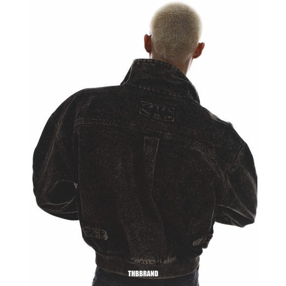 THBB JACKET DENIM WITHLOVE - WASHED BLACK 