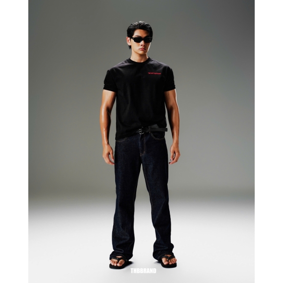 THBB BOXY TAY ÔM  BASIC 2026 - BLACK