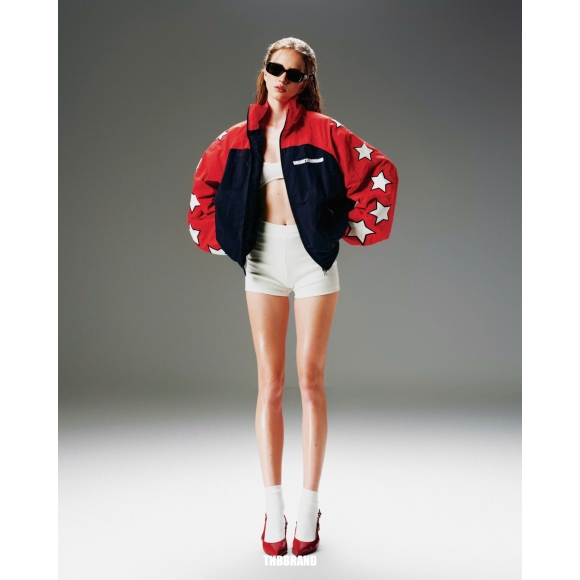 THBB FARM NYLON JACKET 2026 - NAVY + WINE