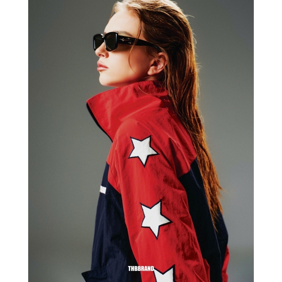 THBB FARM NYLON JACKET 2026 - NAVY + WINE