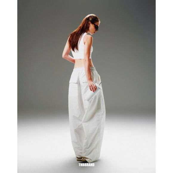THBB NYLON PANTS 2026 - WHITE