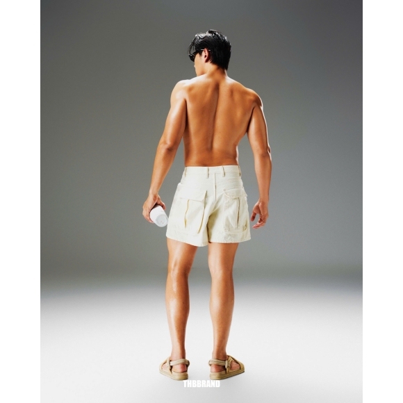 THBB BASIC KHAKI JEANS - WHITE