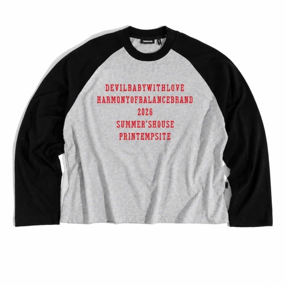 THBB HARMONY RAGLAN PE 2026 - PREMIUM GREY + BLACK