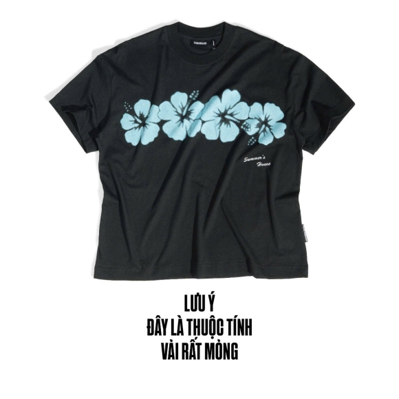 THBB HIBISCUS MIDNIGHT - BLACK WASH