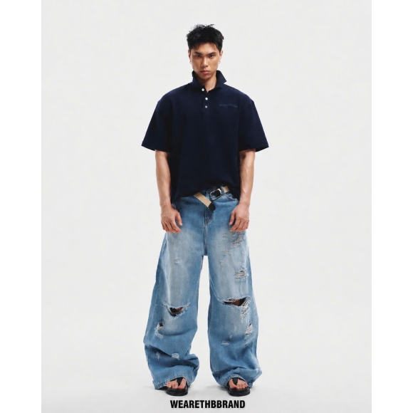 THBB POLO BASIC - NAVY BLUE