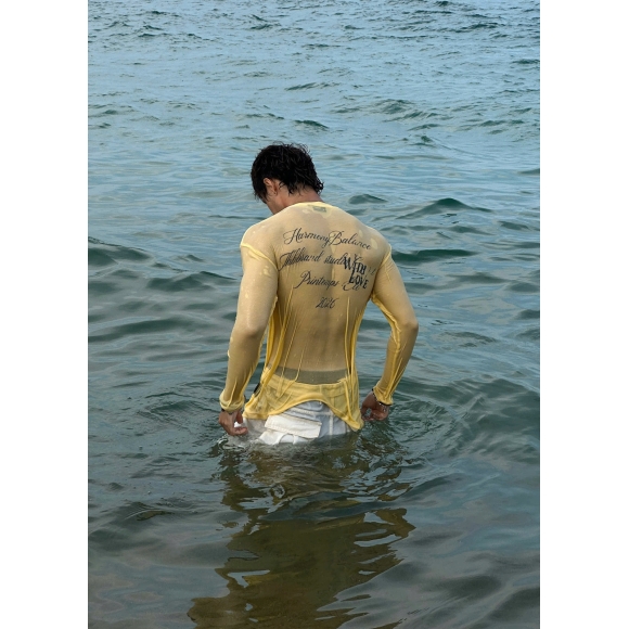 THBB LONG SLEEVES WITH LOVE -  LEMON YELLOW