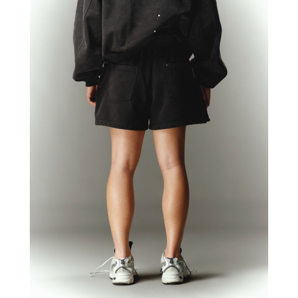 THBB SWEATSHORTS CITYBOI - BLACK WASHED 