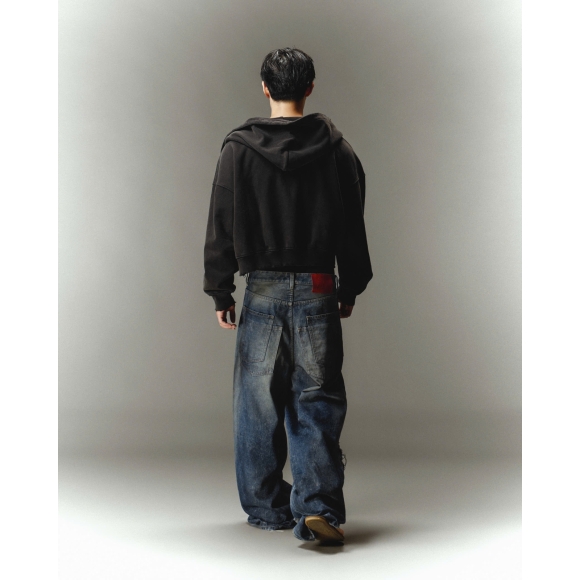 THBB HOODIE WASHED P.E26 - BLACK WASHED