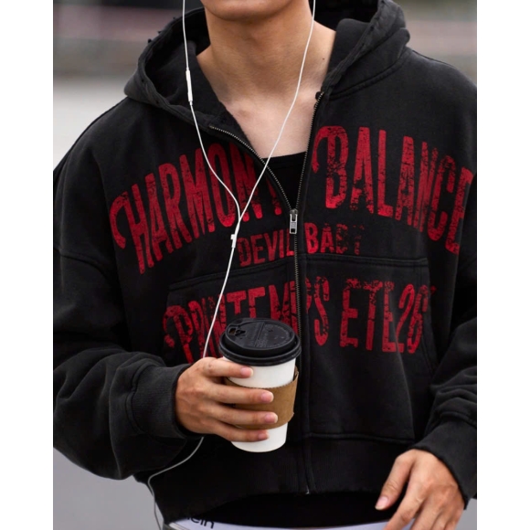 THBB HOODIE WASHED P.E26 - BLACK WASHED