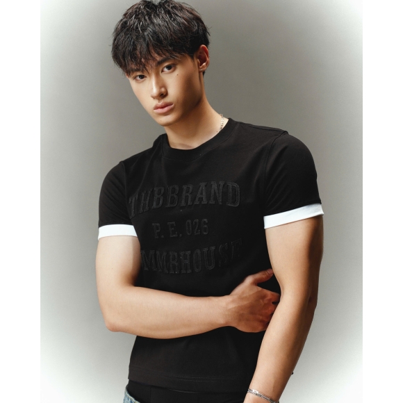 THBB RINGER TEE P.E26 -BLACK