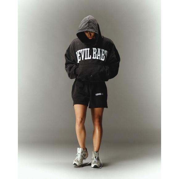 THBB DEVILBABY HOODIE - BLACK WASHED