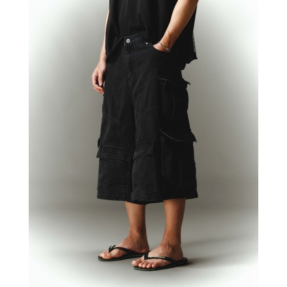 THBB BITCHIN BAGGY SHORT - BLACK WASHED