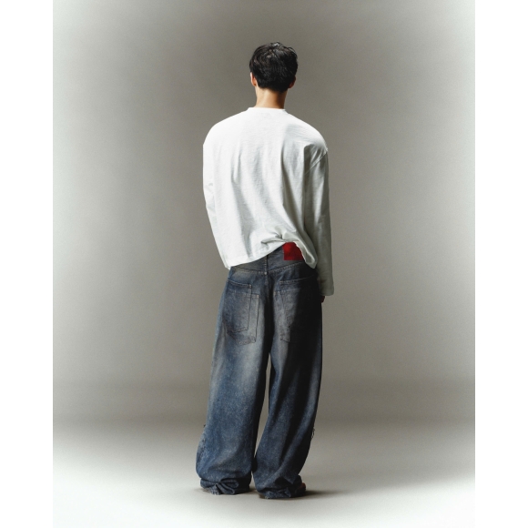 THBB HIBISCUS LONG SLEEVES - WHITE