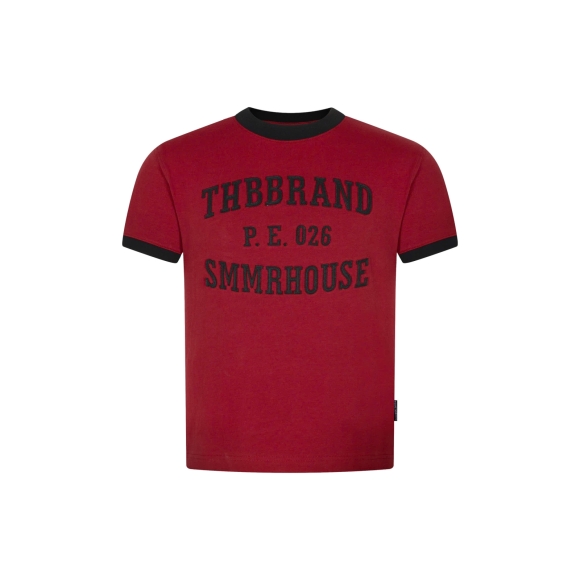 THBB RINGER TEE P.E26 - WINE RED