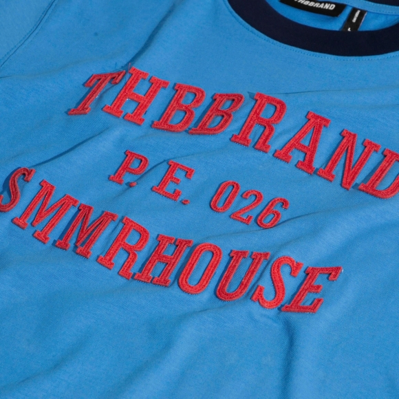 THBB RINGER TEE P.E26 -SKY BLUE