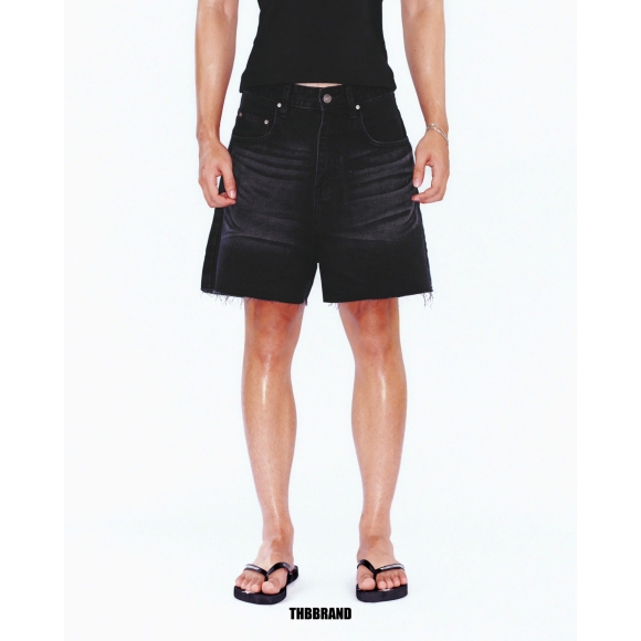 THBB CORE JEANS SHORT - BLACK