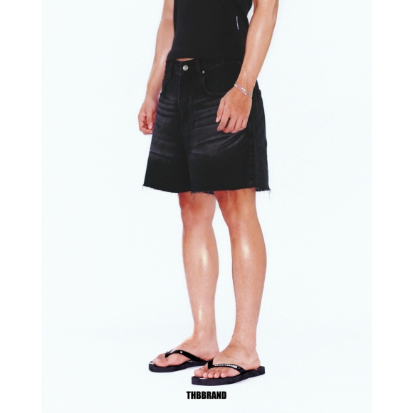 THBB CORE JEANS SHORT - BLACK