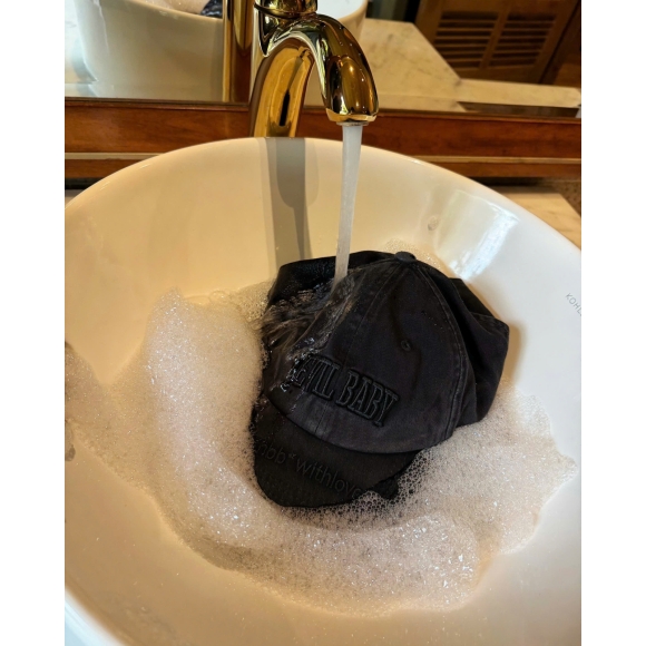 THBB DEVILBABY WASHED CAP -  WASHED BLACK