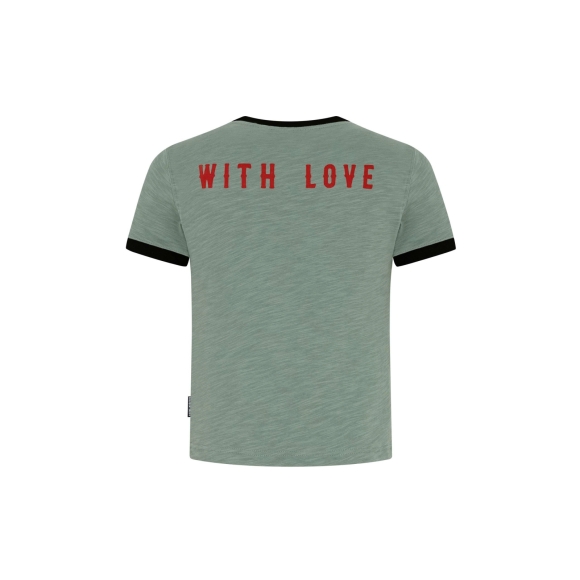 THBB DEVILBABY SHADOW RINGER TEE - DUSTY TEAL