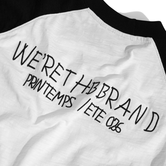 THBB WRITTING RAGLAN - WHITE