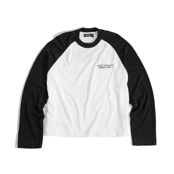 THBB WRITTING RAGLAN - WHITE