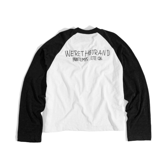 THBB WRITTING RAGLAN - WHITE
